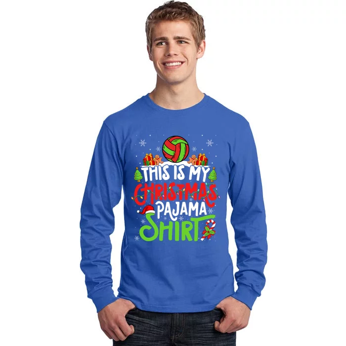 Beach Handball Christmas Pajama Gift Xmas Beach Handball Gift Tall Long Sleeve T-Shirt