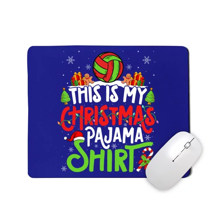 Beach Handball Christmas Pajama Gift Xmas Beach Handball Gift Mousepad