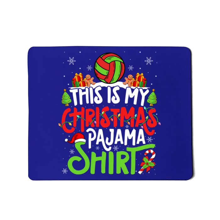 Beach Handball Christmas Pajama Gift Xmas Beach Handball Gift Mousepad