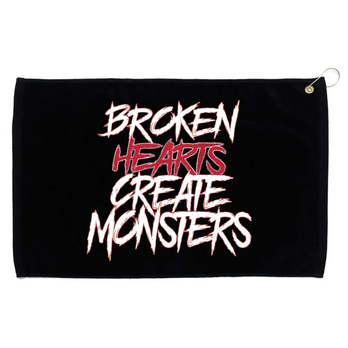 Broken Hearts Creat Monster Funny Dad Saying On Back Grommeted Golf Towel