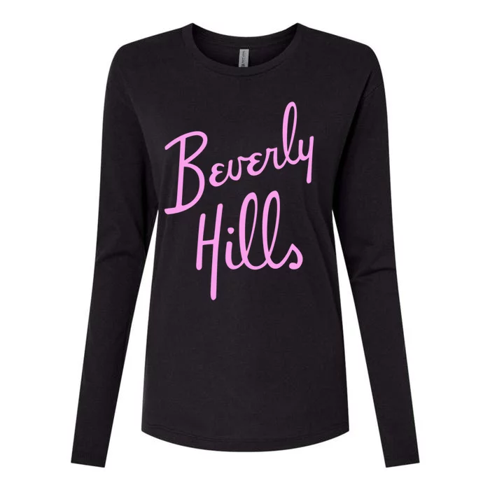 Beverly Hills California Hotel Souvenir Valley Girl Pride CA Womens Cotton Relaxed Long Sleeve T-Shirt