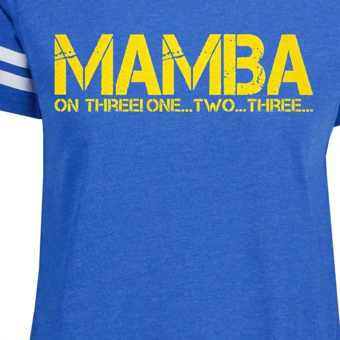 Basketball Hoop Champion M.A.M.B.A. On Three Motivation Enza Ladies Jersey Football T-Shirt