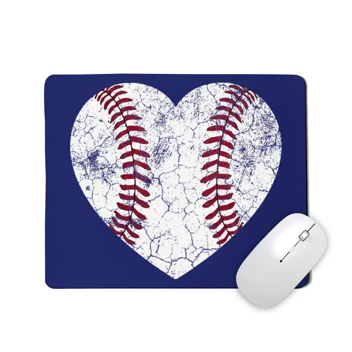 Baseball Heart Cute Mom Dad Softball Gift Mousepad