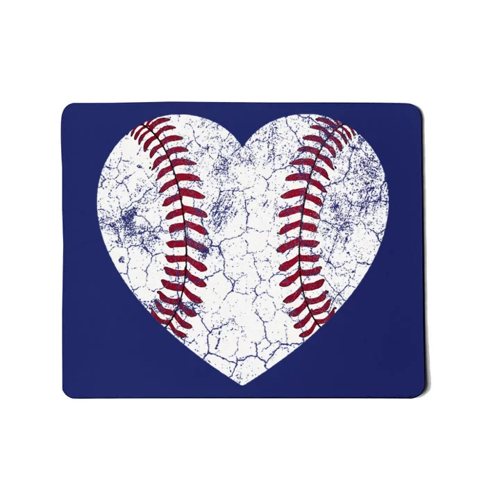 Baseball Heart Cute Mom Dad Softball Gift Mousepad