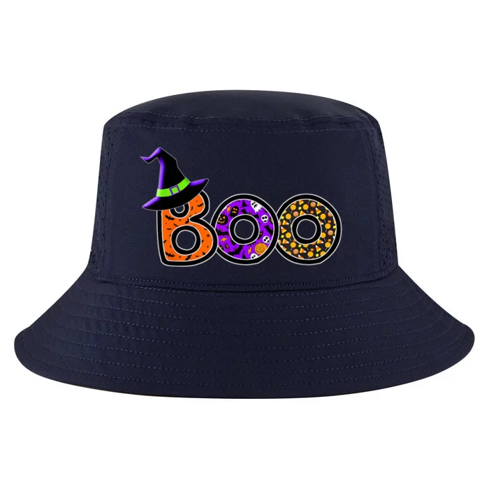 Boo Halloween Costume Spiders Ghosts Pumkin & Witch Hat Cool Comfort Performance Bucket Hat