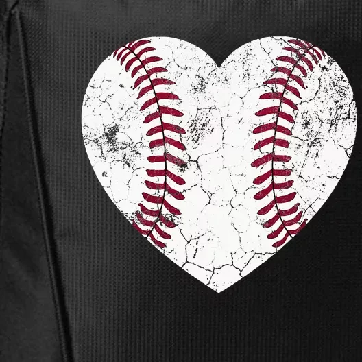 Baseball Heart Cute Mom Softball Gift mother's dsy City Backpack