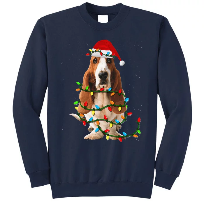 Basset Hound Christmas Funny Basset Hound Dog Lovers Gift Tall Sweatshirt