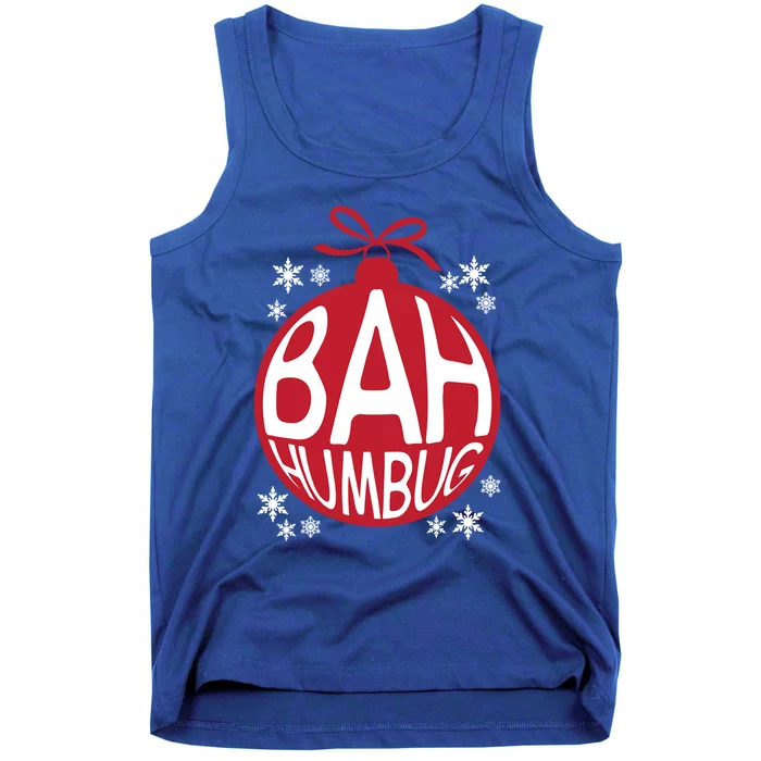 Bah Humbug Christmas Ornats Decoration Snowflakes Xmas Gift Tank Top