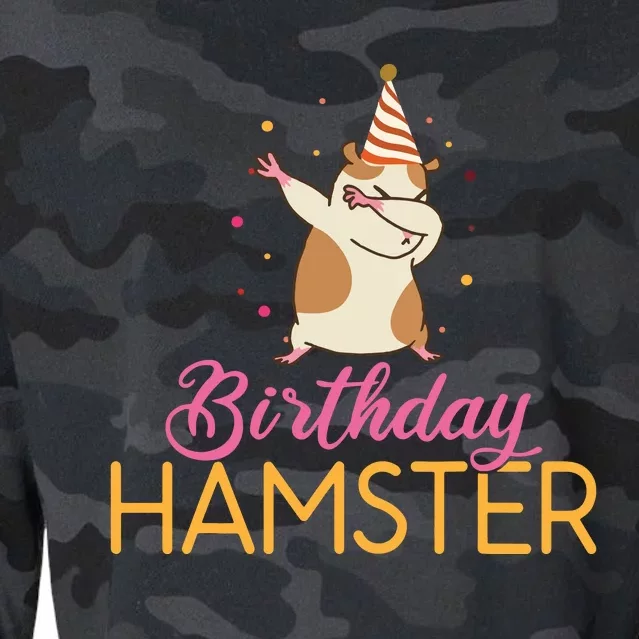 Birthday Hamster Cute Hamster Lover Cropped Pullover Crew