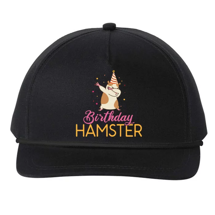 Birthday Hamster Cute Hamster Lover Snapback Five-Panel Rope Hat