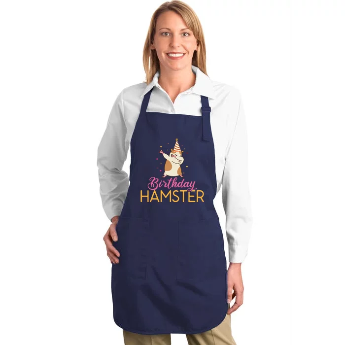 Birthday Hamster Cute Hamster Lover Full-Length Apron With Pocket