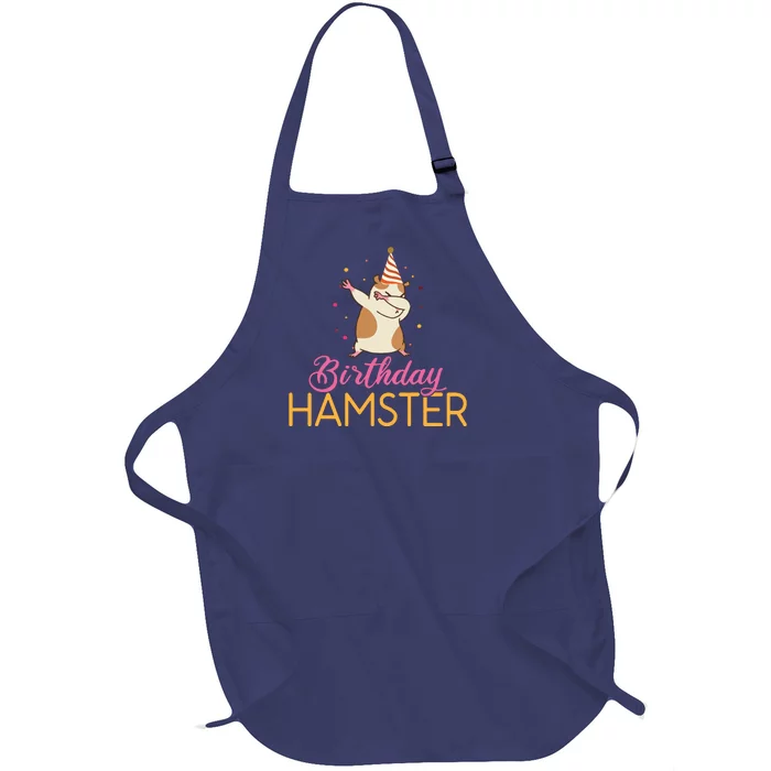 Birthday Hamster Cute Hamster Lover Full-Length Apron With Pocket