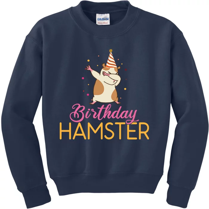 Birthday Hamster Cute Hamster Lover Kids Sweatshirt