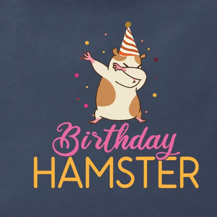 Birthday Hamster Cute Hamster Lover Zip Tote Bag