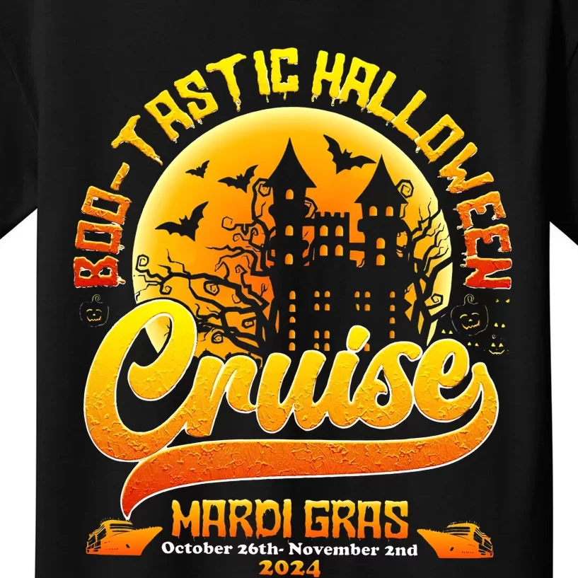 Bootastic Halloween Cruise Mardi Gras Kids T-Shirt