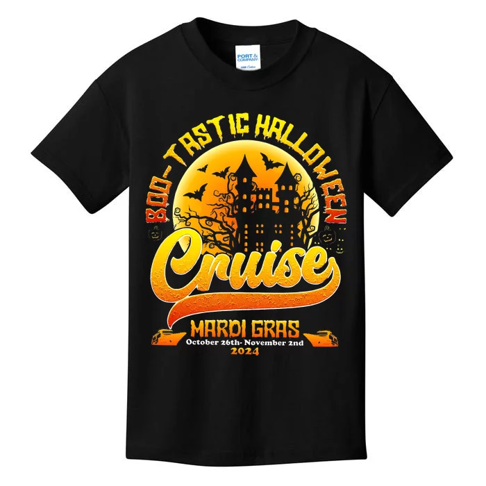 Bootastic Halloween Cruise Mardi Gras Kids T-Shirt