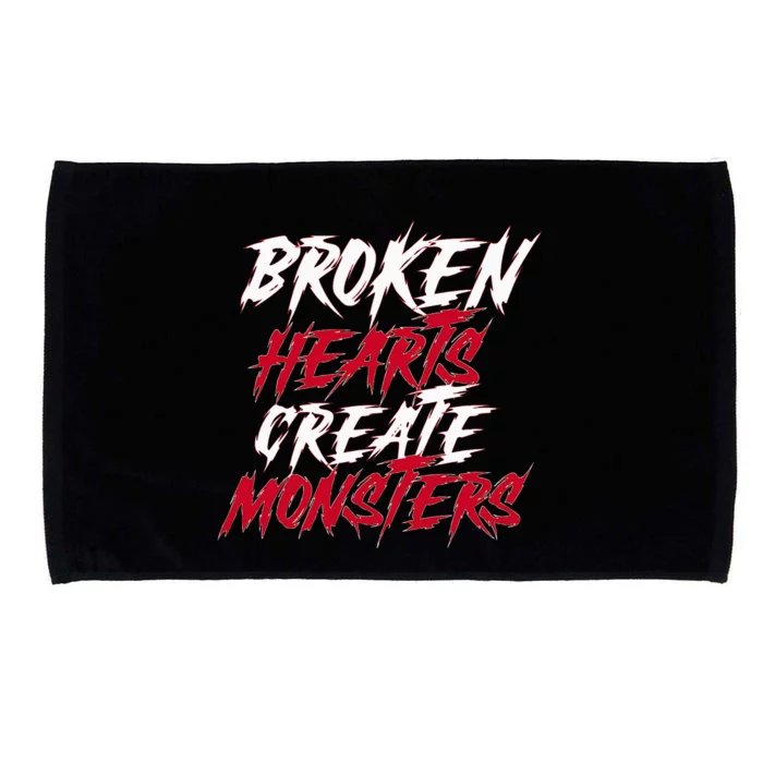 Broken Hearts Create Monsters Microfiber Hand Towel