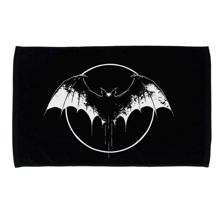 Bat Halloween Costume Spooky Bat Cool Goth Bats Lover Microfiber Hand Towel