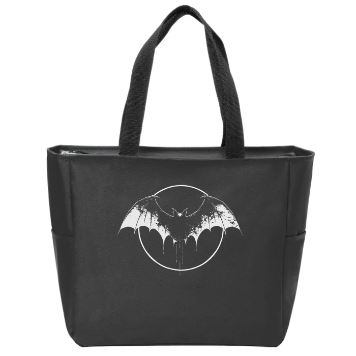 Bat Halloween Costume Spooky Bat Cool Goth Bats Lover Zip Tote Bag