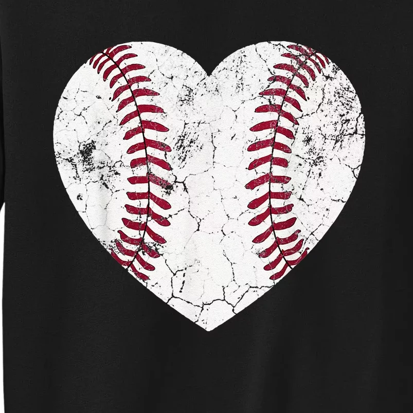 Baseball Heart Cute Mom Dad Brother Sister Family Baseball Sweatshirt