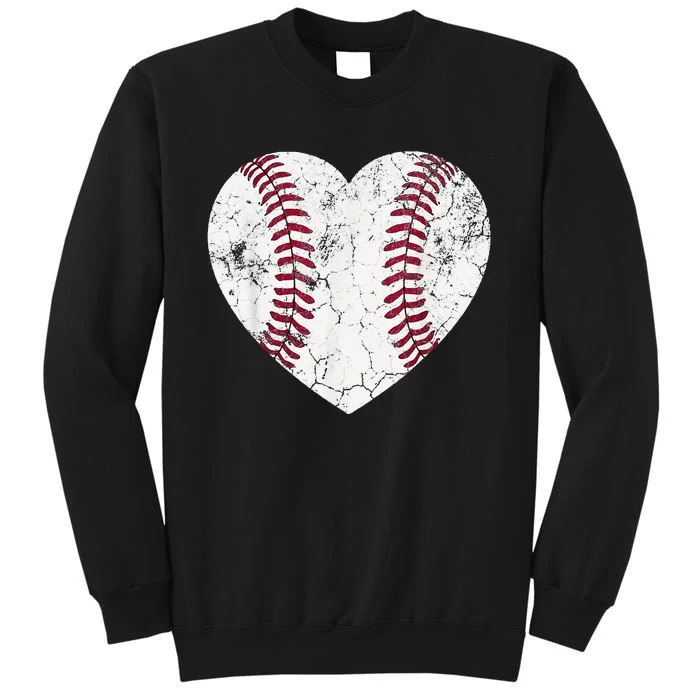 Baseball Heart Cute Mom Dad Brother Sister Family Baseball Sweatshirt