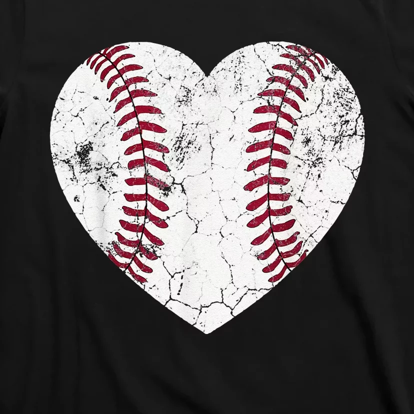 Baseball Heart Cute Mom Dad Brother Sister Family Baseball T-Shirt