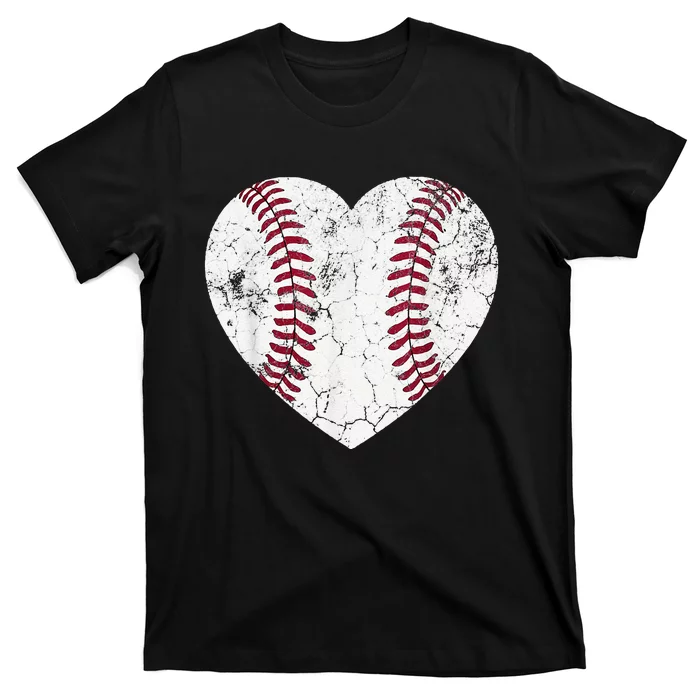 Baseball Heart Cute Mom Dad Brother Sister Family Baseball T-Shirt