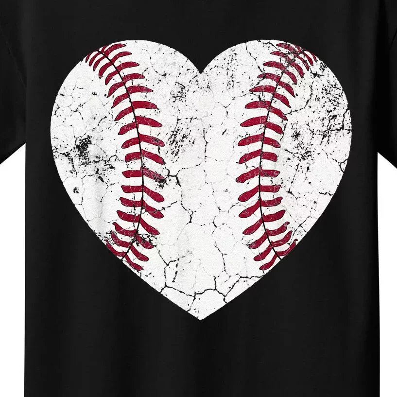 Baseball Heart Cute Mom Dad Brother Sister Family Baseball Kids T-Shirt