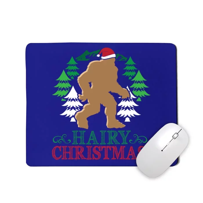 Bigfoot Hairy Christmas Holiday Sasquatch Funny Xmas Gift Cool Gift Mousepad