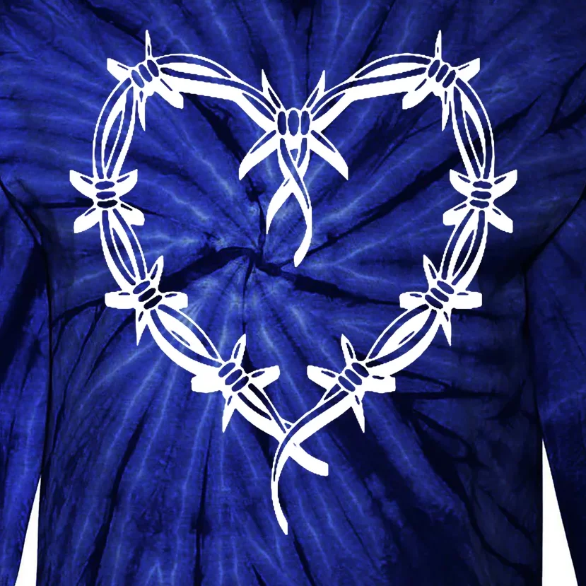 Bichota Heart Cute Music Tie-Dye Long Sleeve Shirt