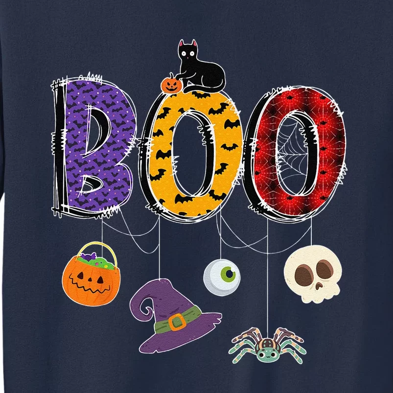 Boo Halloween Costume Groovy Spooky Boo Crew Gift Sweatshirt