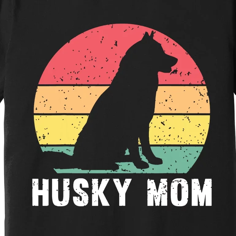 Best Husky Design For Mom Women Siberian Husky Dog Lovers Premium T-Shirt