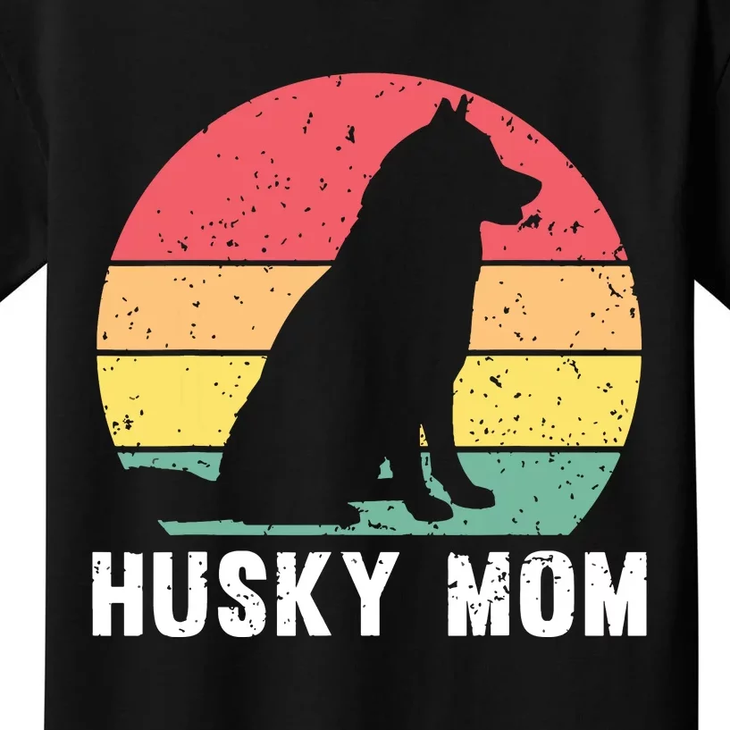 Best Husky Design For Mom Women Siberian Husky Dog Lovers Kids T-Shirt