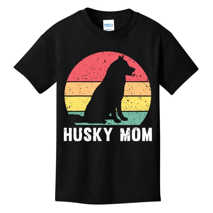 Best Husky Design For Mom Women Siberian Husky Dog Lovers Kids T-Shirt