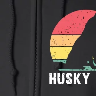 Best Husky Design For Mom Women Siberian Husky Dog Lovers Full Zip Hoodie