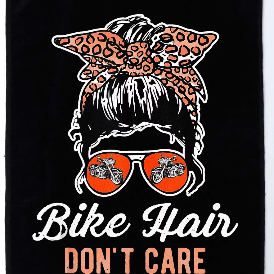 Bike Hair Dont Care Motorcycle Rider Biker Platinum Collection Golf Towel