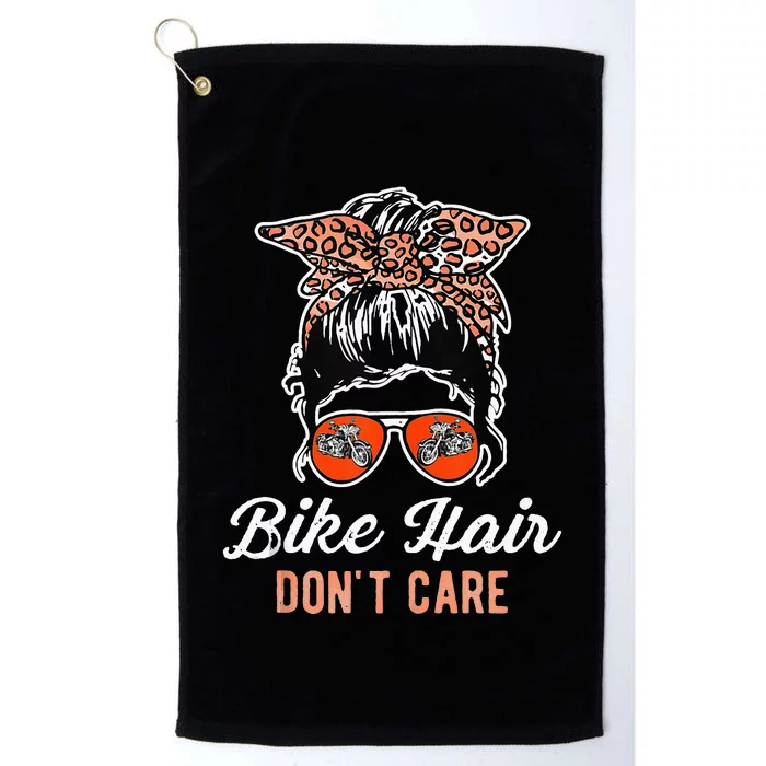 Bike Hair Dont Care Motorcycle Rider Biker Platinum Collection Golf Towel