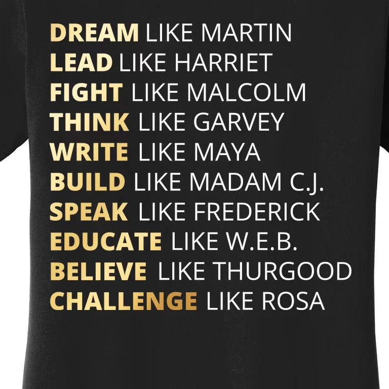 Black History Dream Like Martin Women's T-Shirt