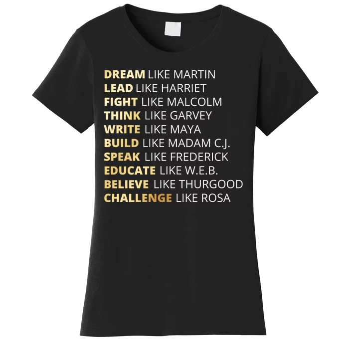 Black History Dream Like Martin Women's T-Shirt