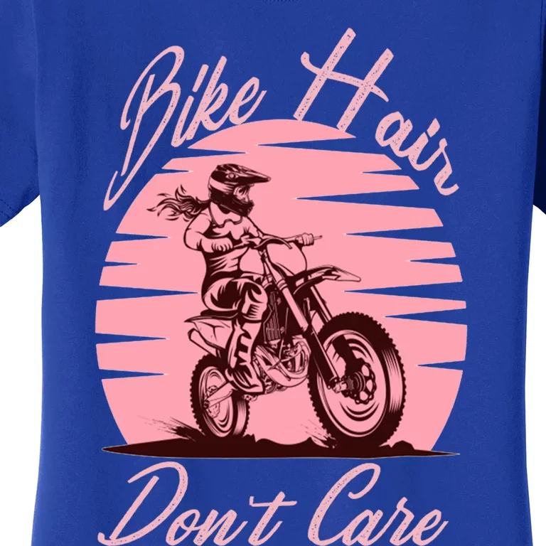 Bike Hair Don't Care Bike Lovers Motorcycle Gift Women's T-Shirt