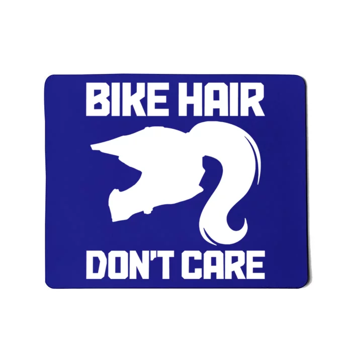 Bike Hair Don't Care Funny Motocross Mx Dirt Biker Gift Mousepad