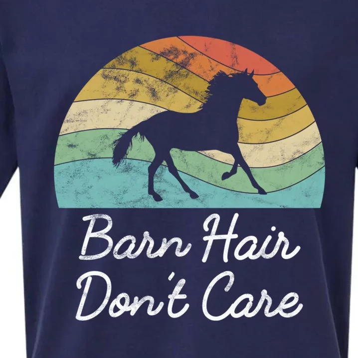 Barn Hair Dont Care Horse Rider Riding Racing Equestrian Run Meaningful Gift Sueded Cloud Jersey T-Shirt