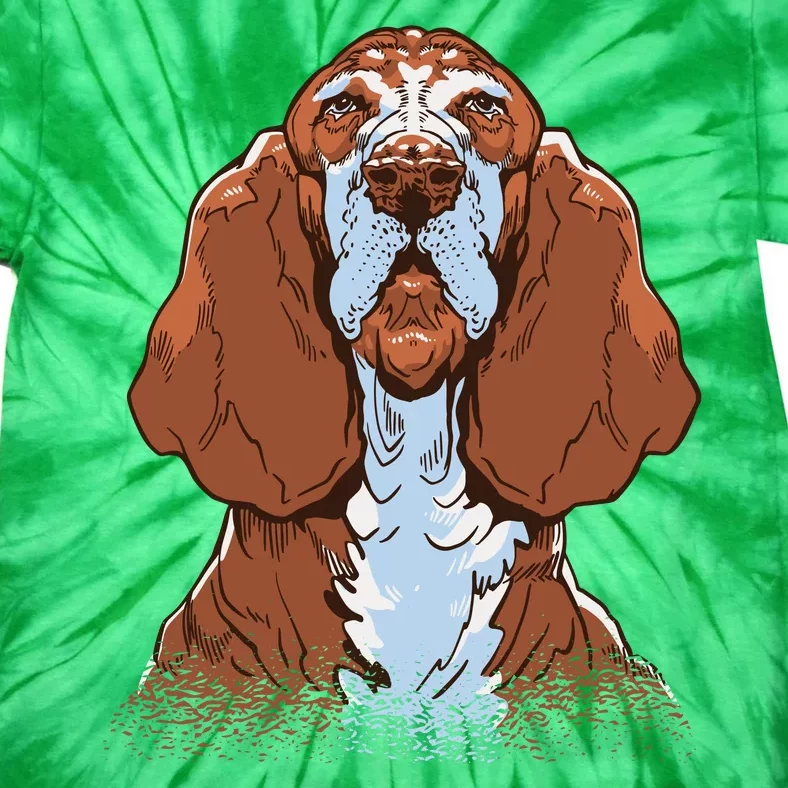 Basset Hound Dog Tie-Dye T-Shirt