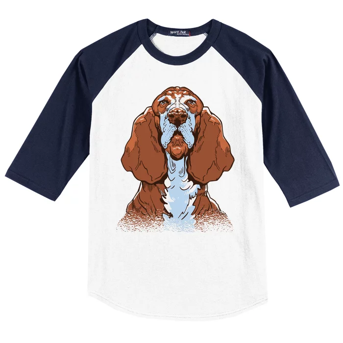 Basset Hound Dog Baseball Sleeve Shirt