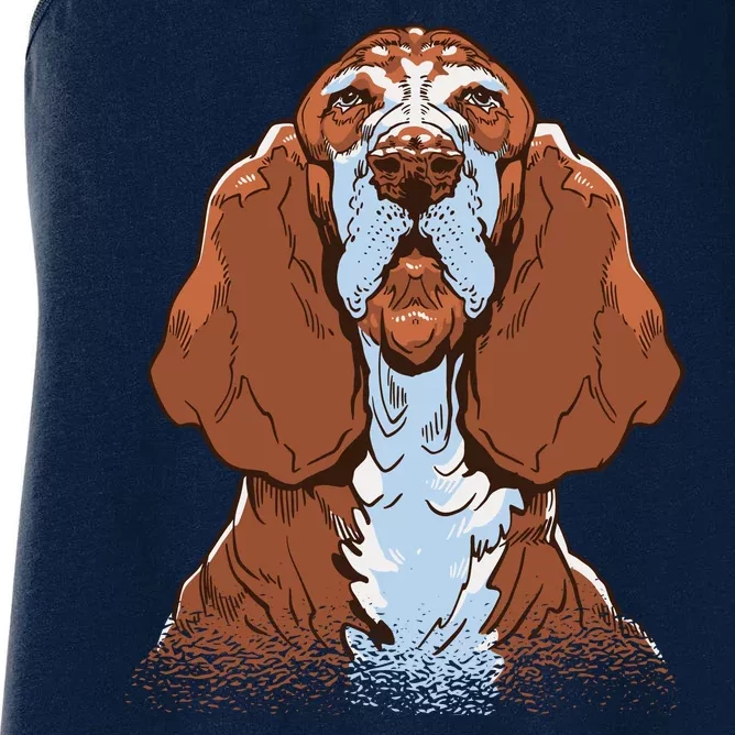 Basset Hound Dog Women's Racerback Tank