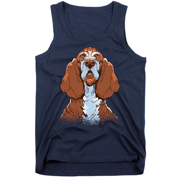 Basset Hound Dog Tank Top