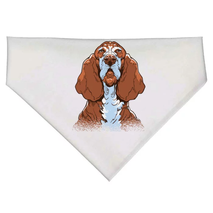 Basset Hound Dog USA-Made Doggie Bandana