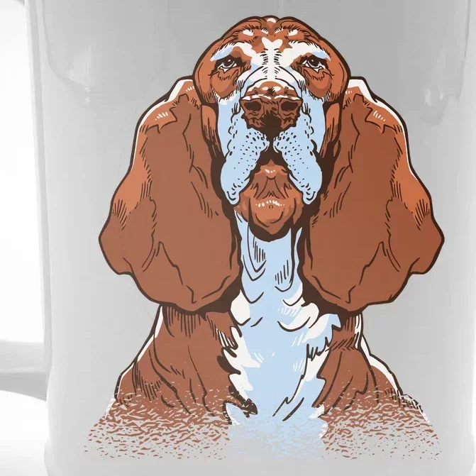 Basset Hound Dog Front & Back Beer Stein