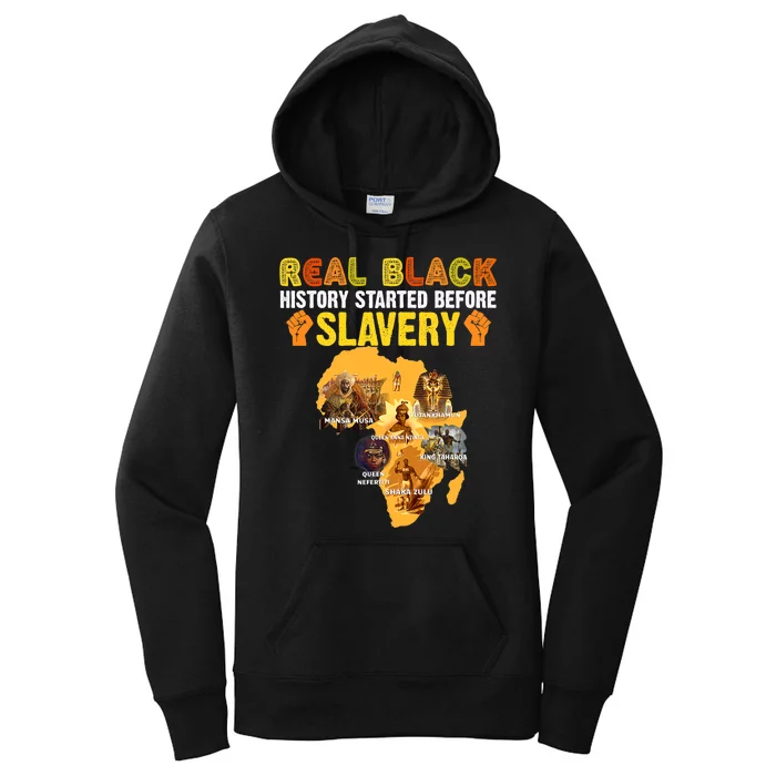 Black History Didn't Start With Slavery Black History Month Women's Pullover Hoodie