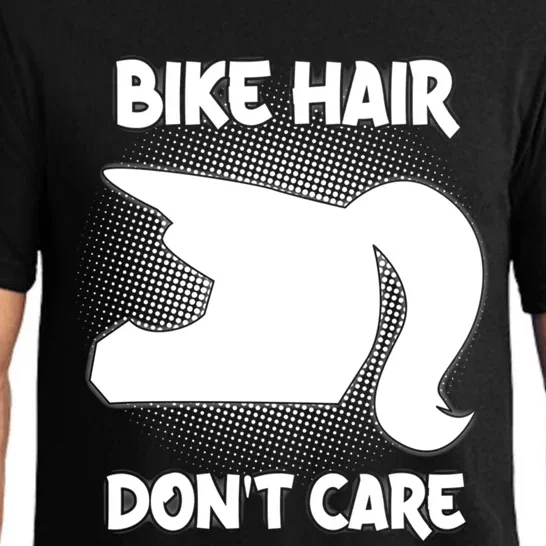 Bike Hair Don't Care Motorcycle Enduro Dirt Bike Riding Gift Pajama Set